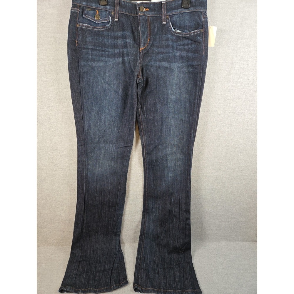 Joe's Jeans Womens 31 The Rocker Dark Wash Boot Cut Lean Flare Fit Jeans NEW - Picture 2 of 14